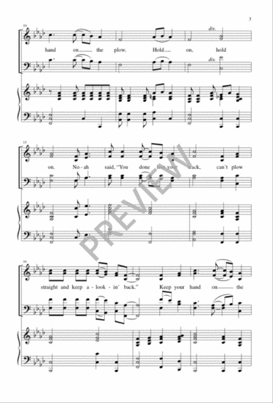 Hold On - SATB edition image number null