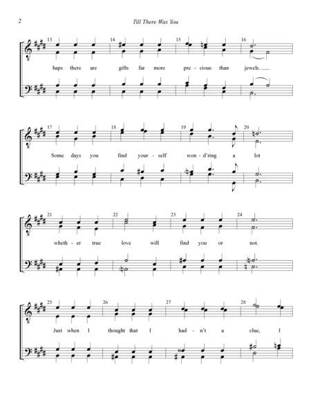 Till There Was You (from The Music Man) (arr. Robert Rund)