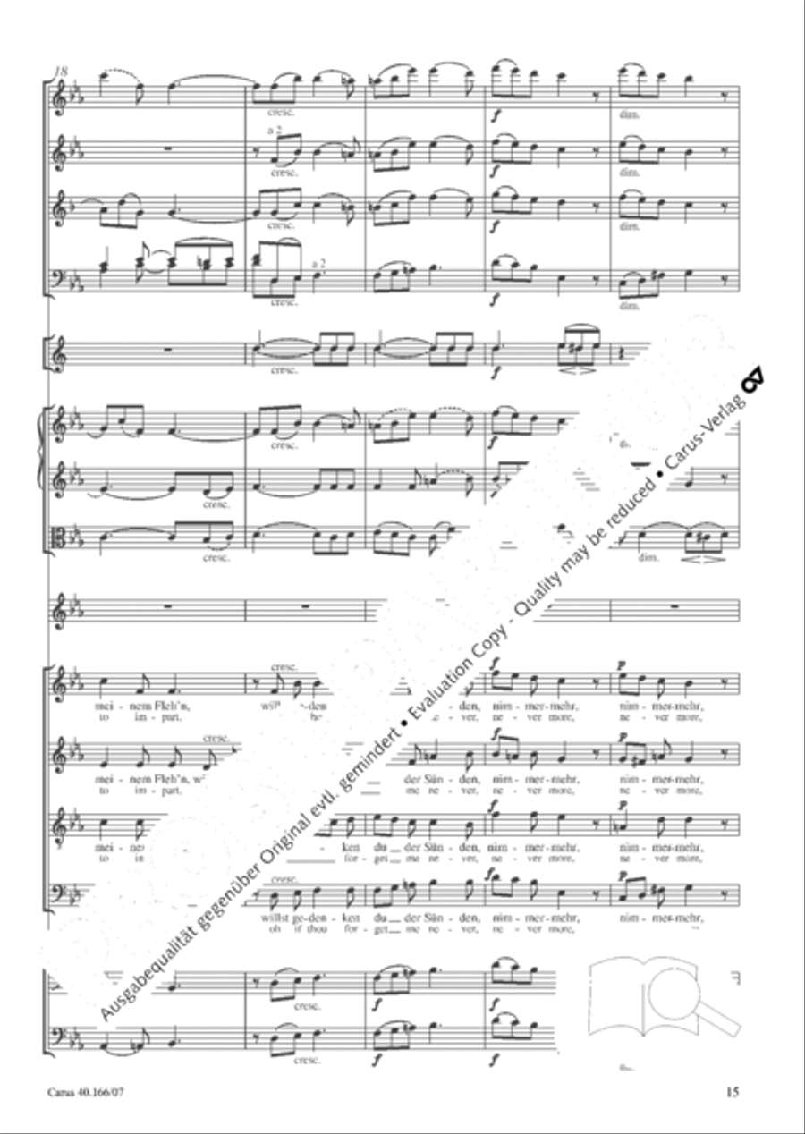 Hymn; Three sacred songs; fugue (Hymne; Drei geistliche Lieder und Fuge) Orchestra scores gallery preview page 16