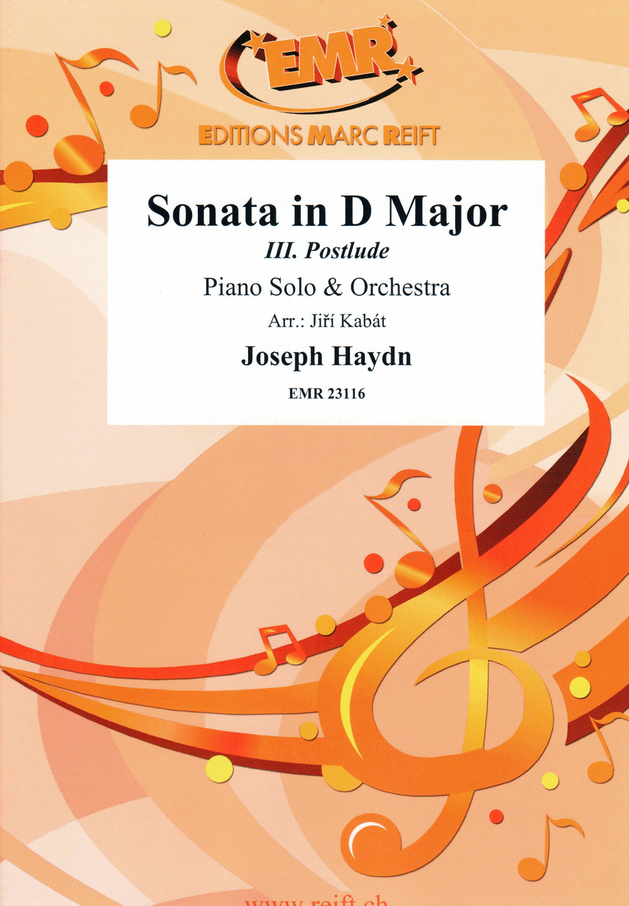 Sonata in D Major Sonata in D Major Orchestra scores gallery preview page 1