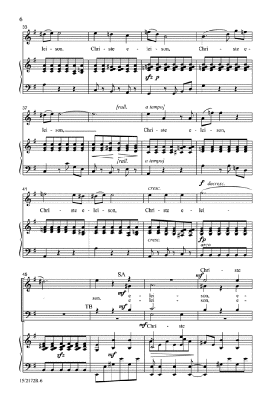 Kyrie, Benedictus and Osanna 4-Part scores gallery preview page 6