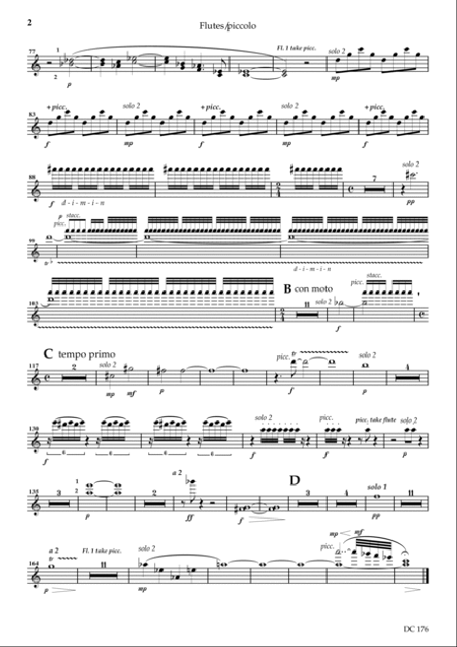 Ecocycle - woodwind parts Woodwind Quartet scores gallery preview page 2