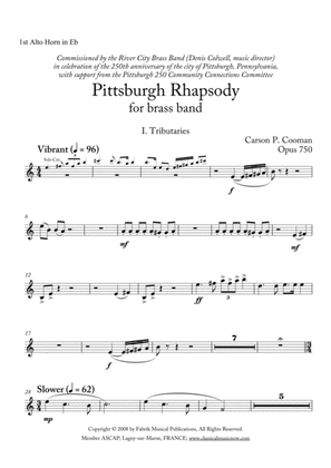 Carson Cooman: Pittsburgh Rhapsody (2008) for brass band, 1st Eb alto horn part
