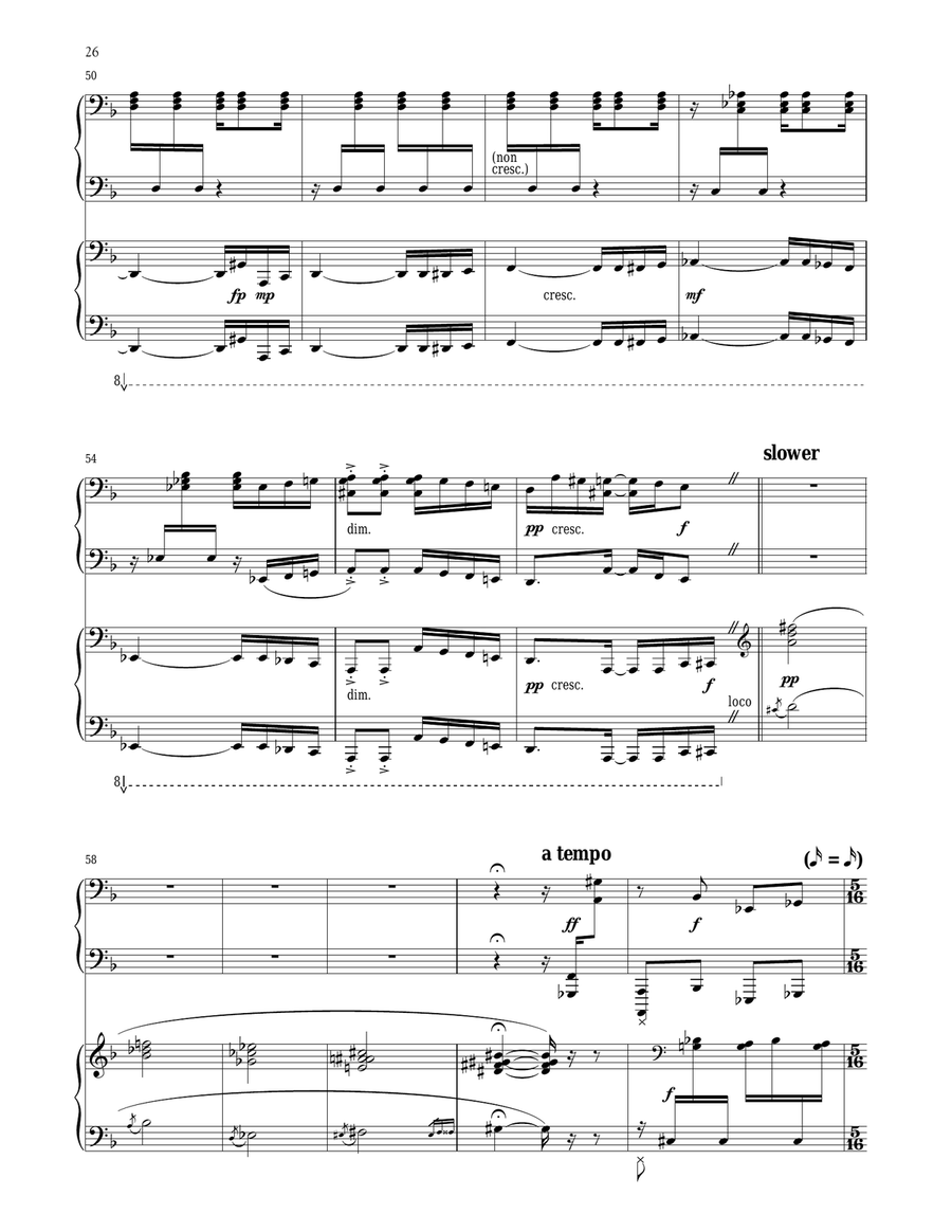 The Serpent's Kiss (for 2 Pianos) Piano Method scores gallery preview page 5