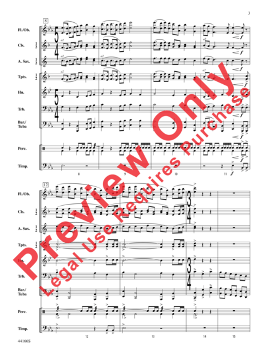 Point of the Mountain Concert Band scores gallery preview page 4