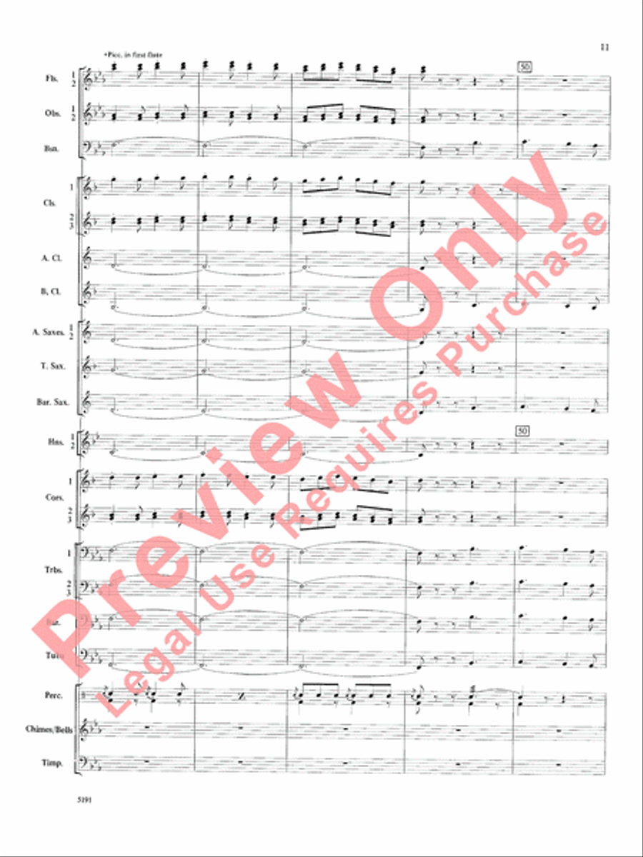 Wind Chimes Wind Chimes Concert Band scores gallery preview page 12