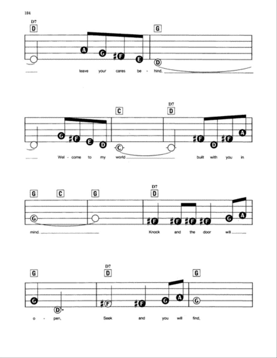 Welcome To My World Electronic Keyboard scores gallery preview page 2