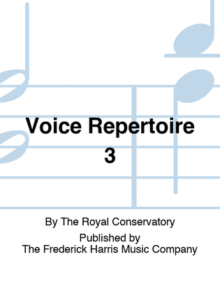 Book cover for Voice Repertoire 3