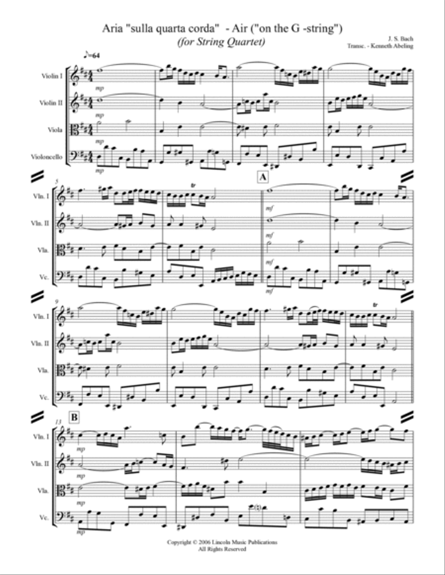 Bach - Aria 