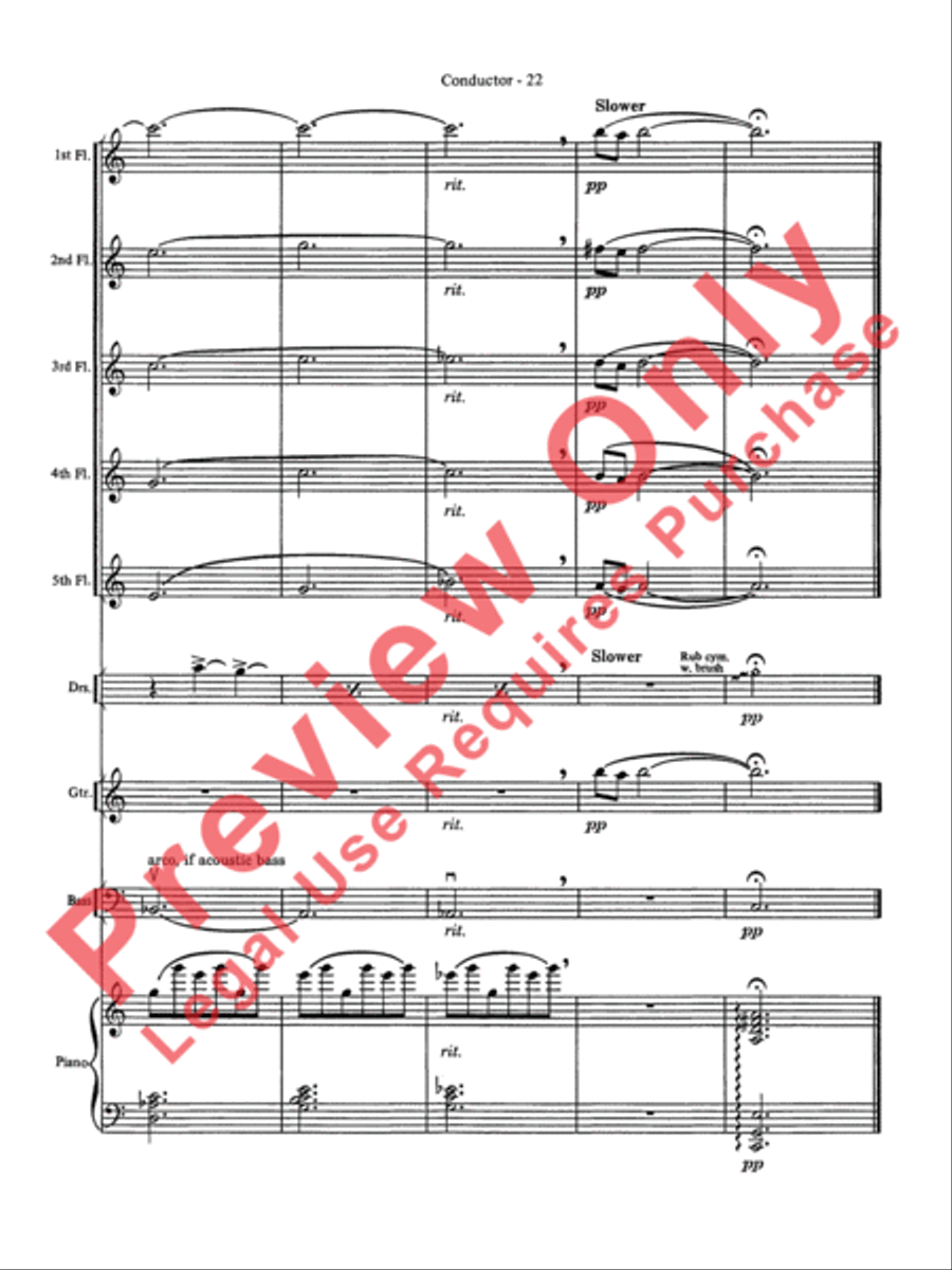 Over the Rainbow Flute Choir scores gallery preview page 23