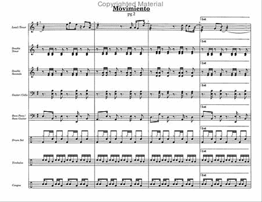 Movimiento Steel Drum Band scores gallery preview page 3