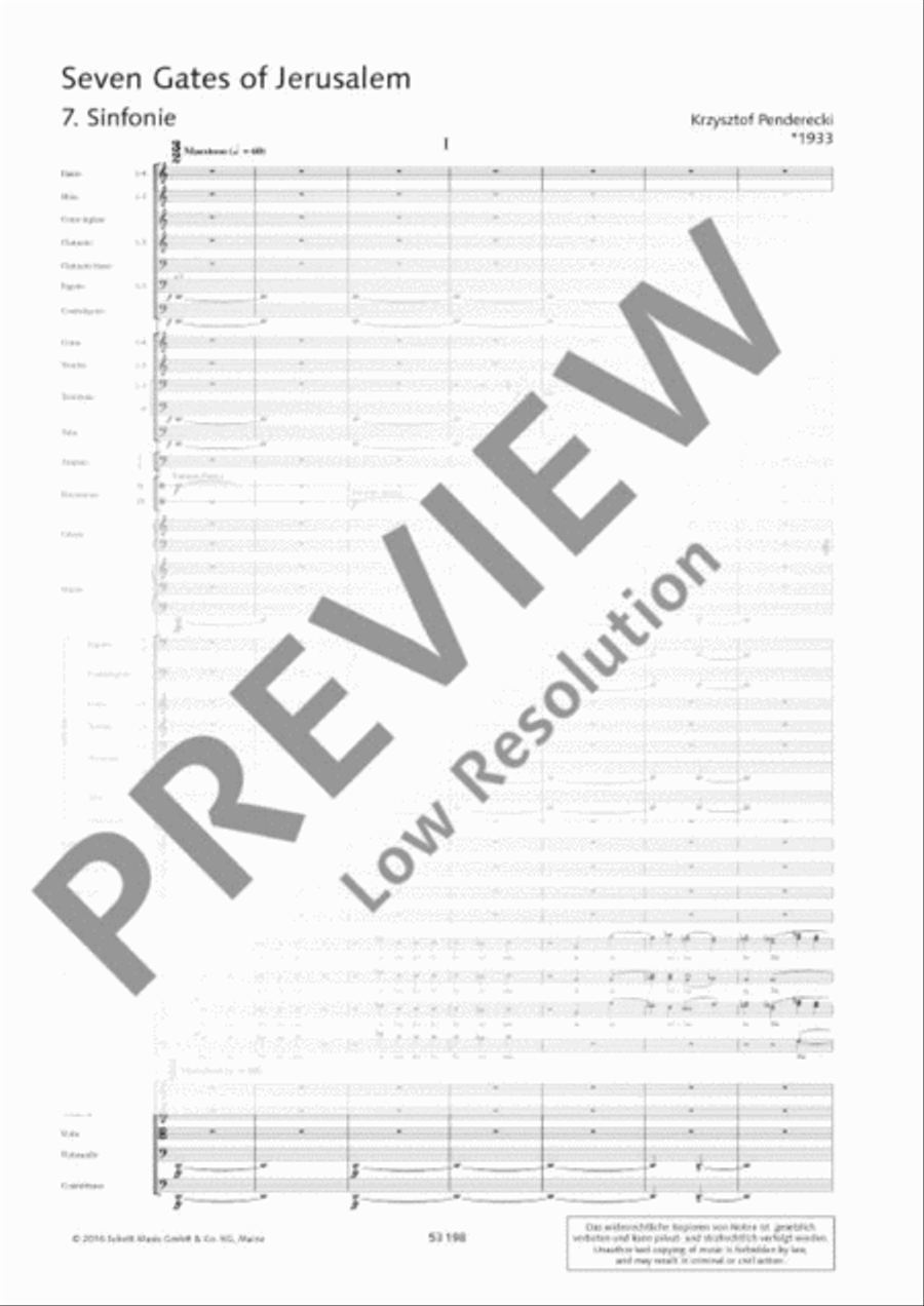 Seven Gates of Jerusalem - Symphony No. 7 SSATB scores gallery preview page 8