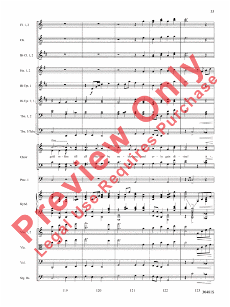 A Tribute to the Armed Services (A Medley) Choir scores gallery preview page 36