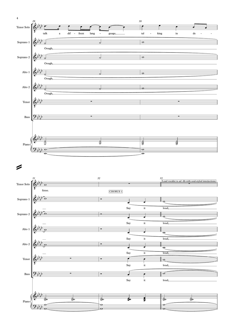 The Living Years Divisi scores gallery preview page 4