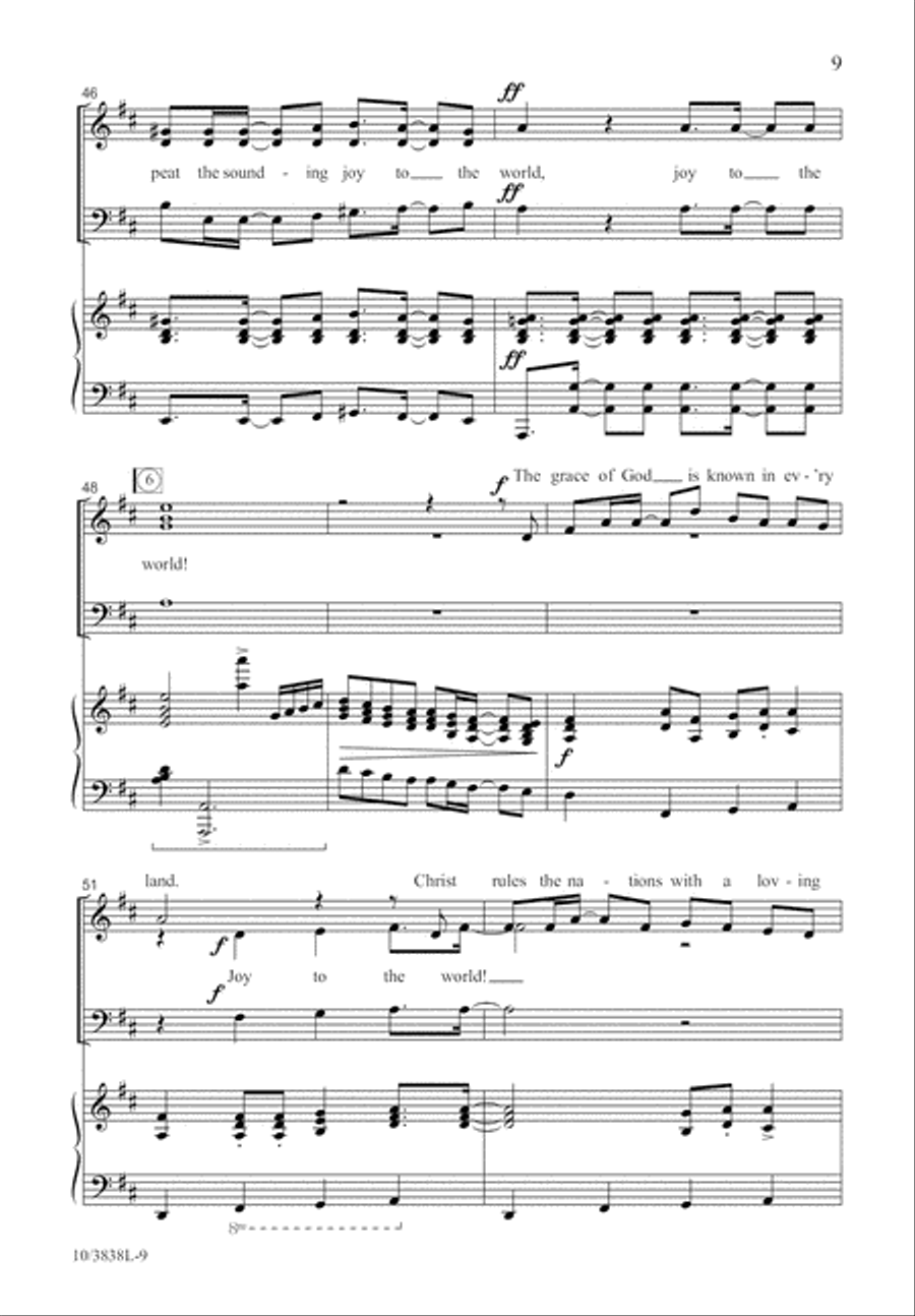 Let Heaven and Nature Sing 3-Part scores gallery preview page 10