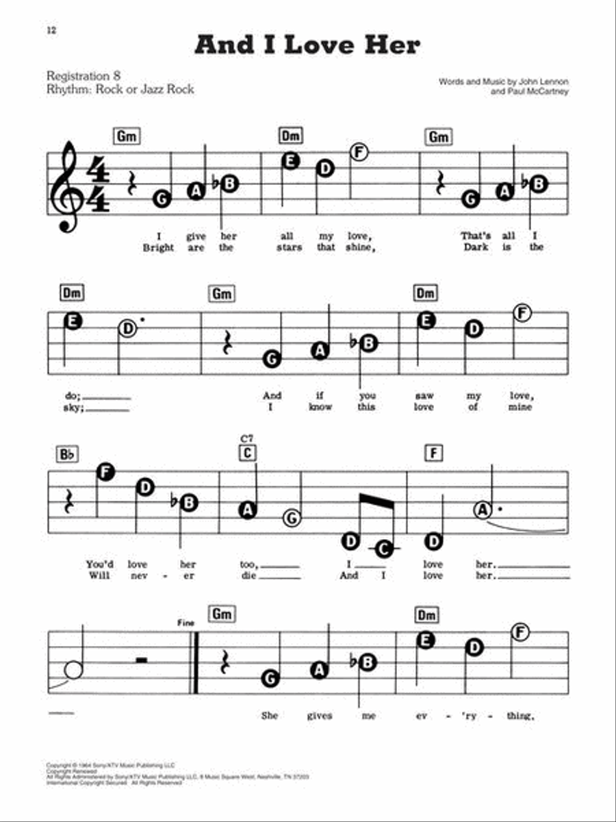 Best of the Beatles – 2nd Edition Voice scores gallery preview page 8