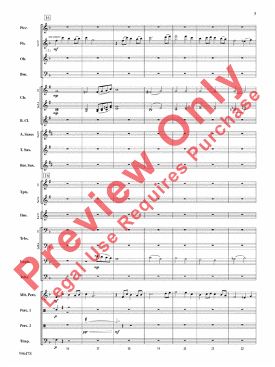 Oak Island Odyssey Oak Island Odyssey Concert Band scores gallery preview page 6