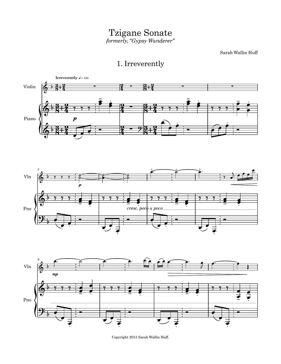 Tzigane Sonate Piano scores gallery preview page 3