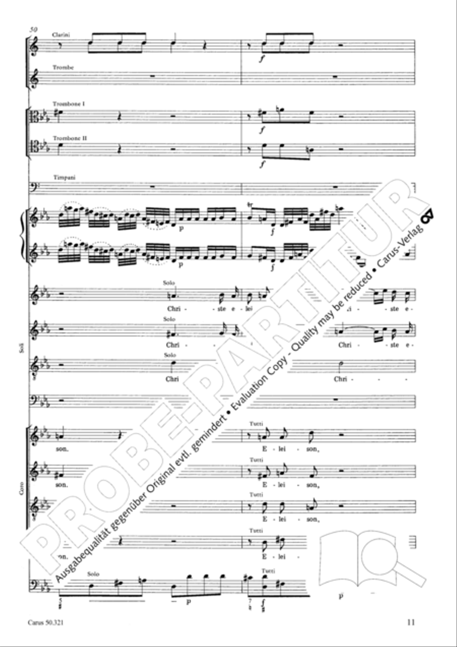 Requiem in C minor 4-Part scores gallery preview page 17