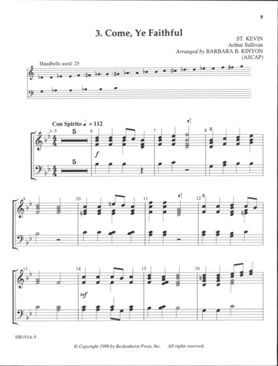 Let's All Ring Hymns of Faith 2-Octaves scores gallery preview page 12