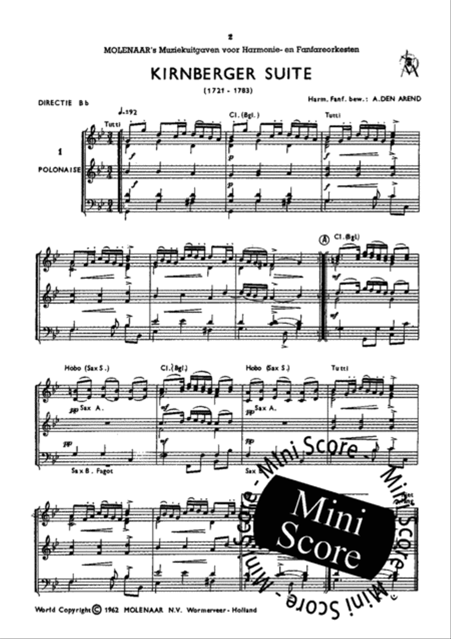 Kirnberger Suite Kirnberger Suite Concert Band scores gallery preview page 4