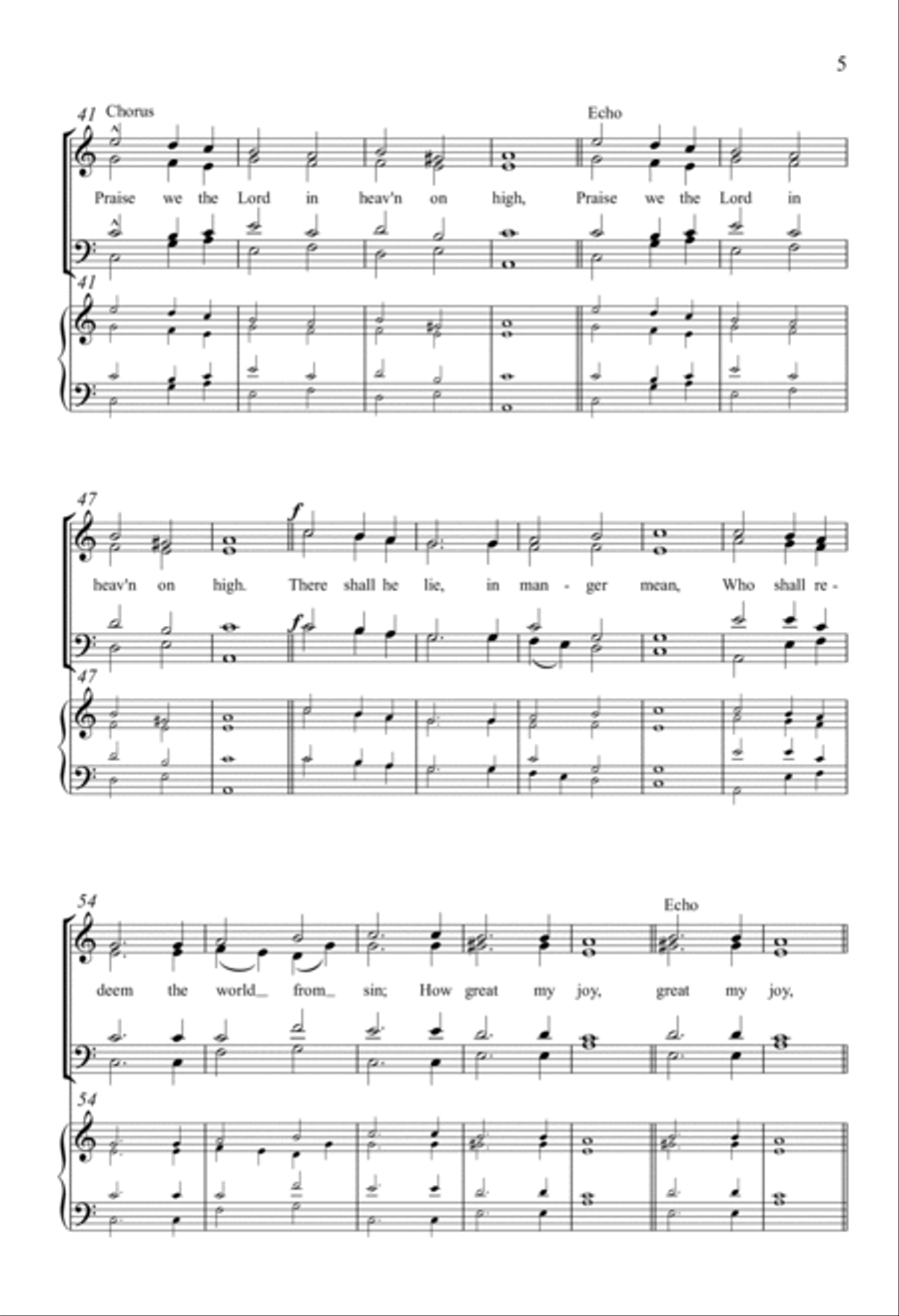 While By My Sheep 4-Part scores gallery preview page 3