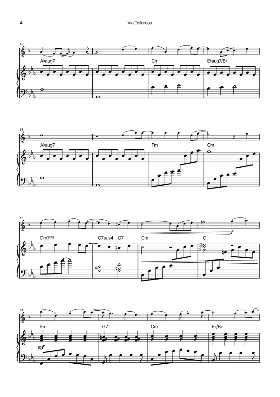 Via Dolorosa Chamber Music scores gallery preview page 4