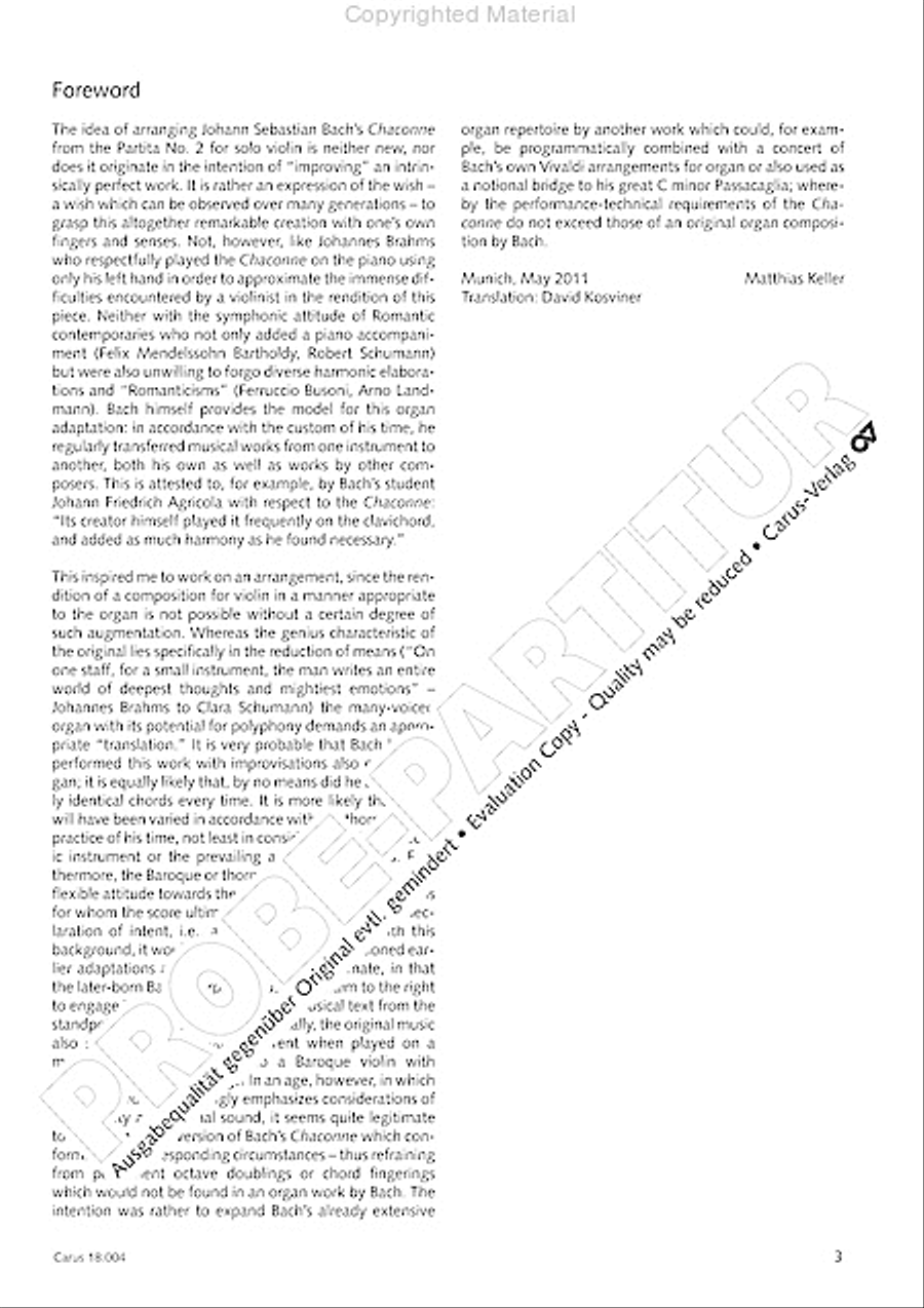 Chaconne Organ scores gallery preview page 5
