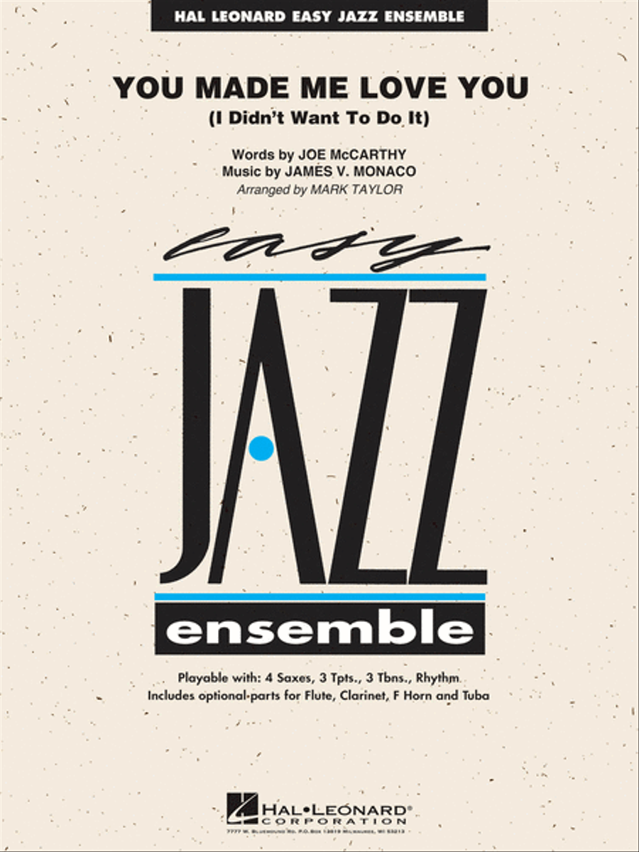 You Made Me Love You (I Didn't Want to Do It) Jazz Ensemble scores gallery preview page 1
