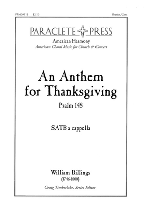 Book cover for An Anthem for Thanksgiving