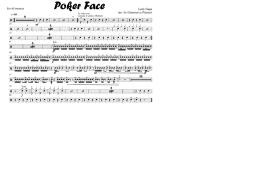 Poker Face Large Ensemble scores gallery preview page 4