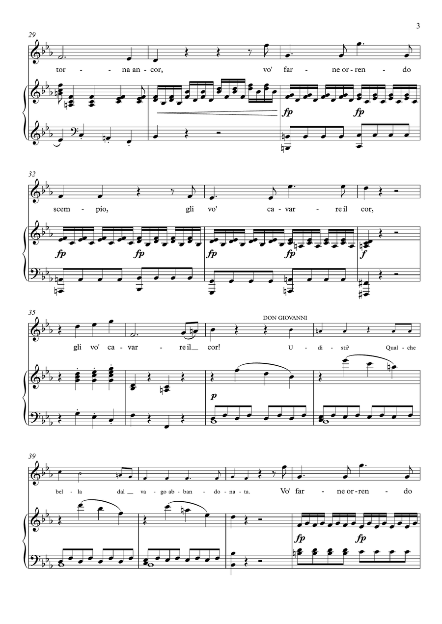 Ah! chi mi dice mai - Don Giovanni (Eb Major) Soprano Voice scores gallery preview page 4