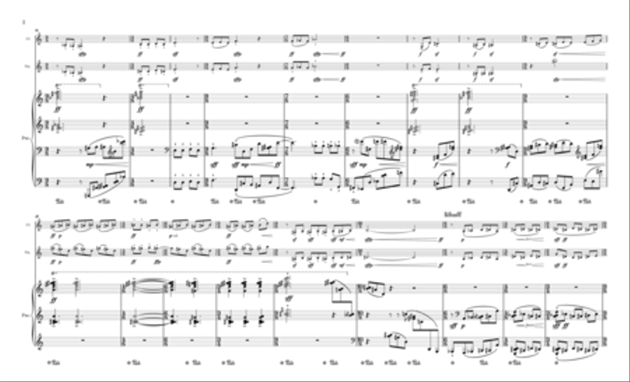Rarefied Air for B-flat Clarinet, Violin and Piano Small Ensemble scores gallery preview page 9