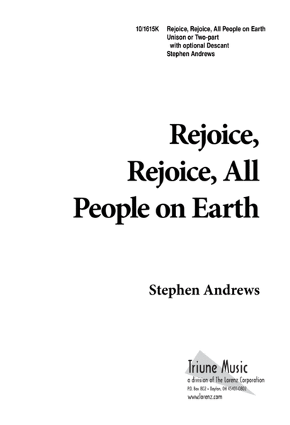 Rejoice, Rejoice, All People on Earth