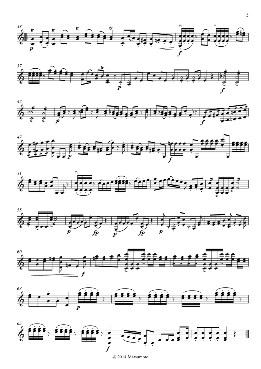 Toy Symphony for solo violin Violin Solo scores gallery preview page 3