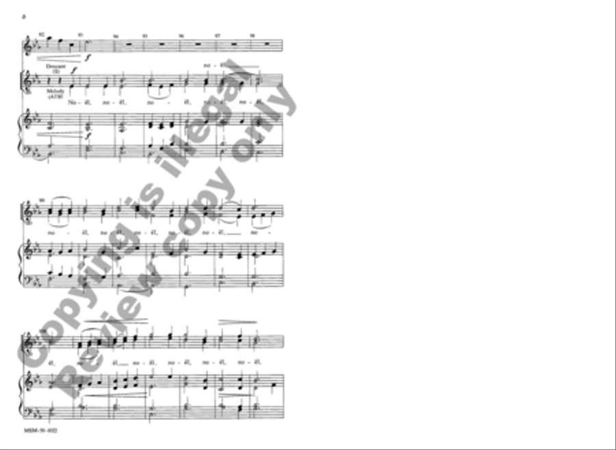Noël, Noël 4-Part scores gallery preview page 6