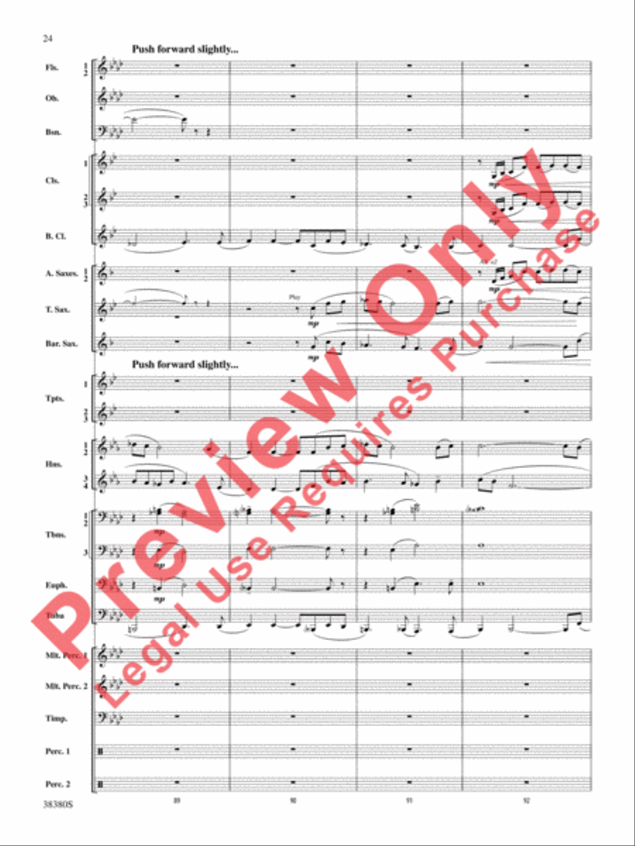 And In the End It Was Earth Concert Band scores gallery preview page 25