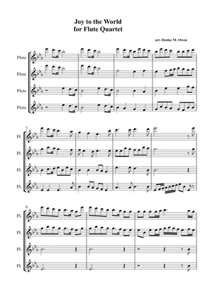 Joy to the World, for flute quartet