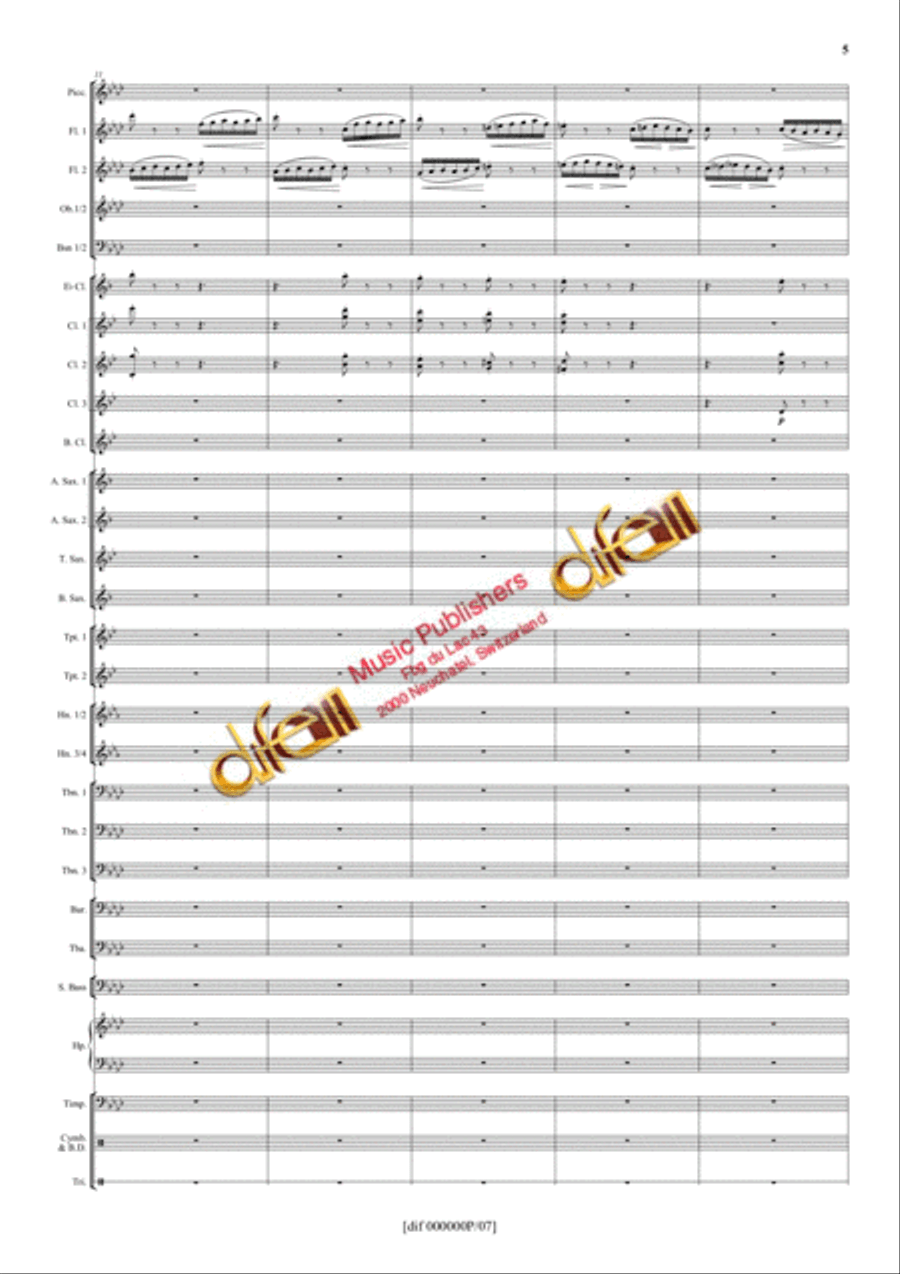 La Moldau Concert Band scores gallery preview page 4