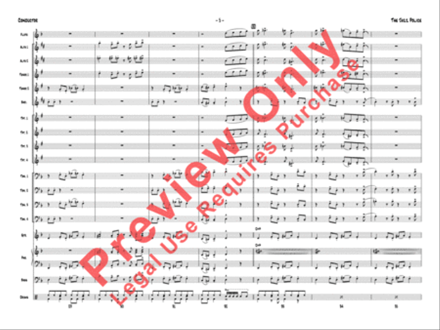 The Jazz Police The Jazz Police Jazz Ensemble scores gallery preview page 8