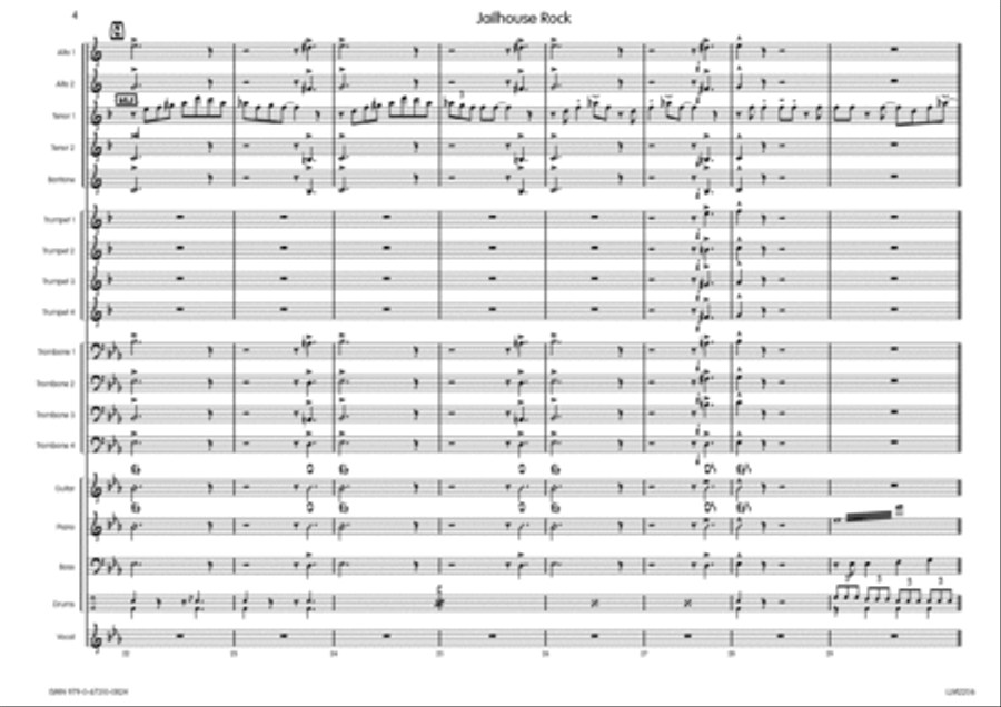 Jailhouse Rock Big Band scores gallery preview page 5