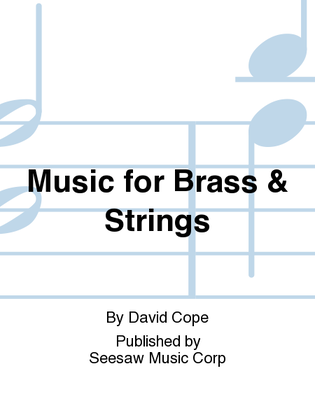 Book cover for Music for Brass & Strings