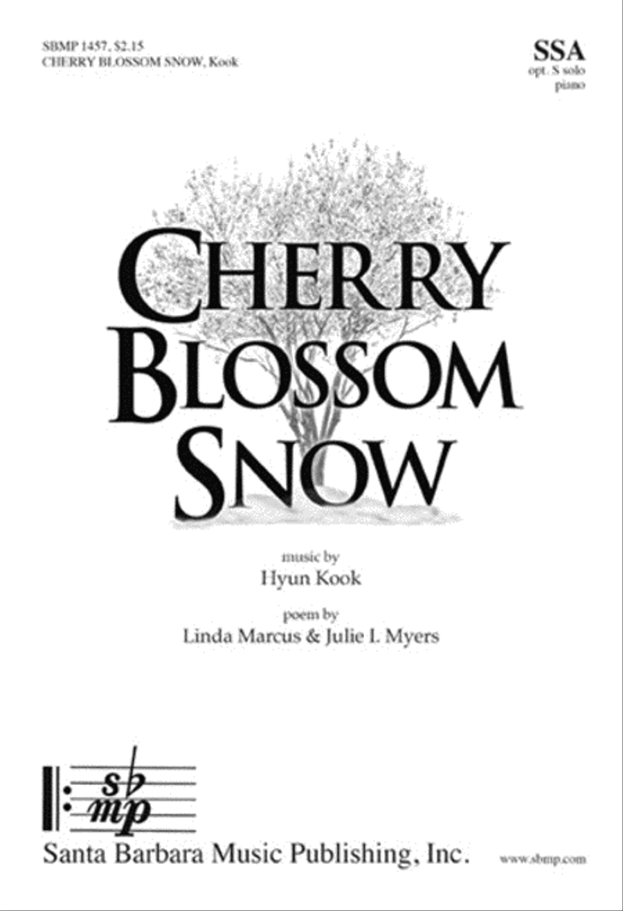 Cherry Blossom Snow - SSA Octavo SSA scores gallery preview page 1