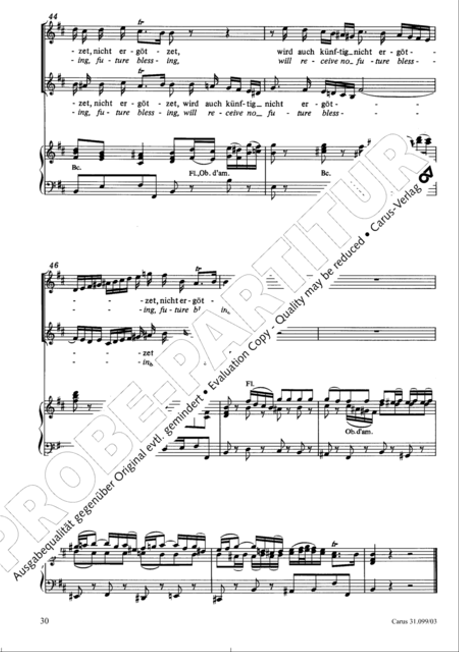 Whatever God ordains is right (Was Gott tut, das ist wohlgetan) 4-Part scores gallery preview page 31