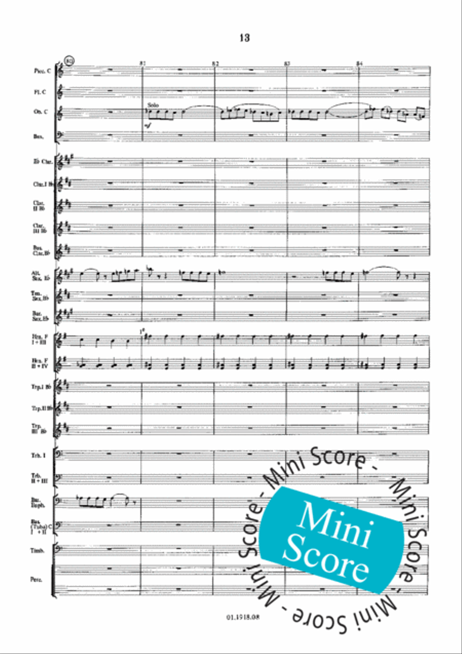 Overture for an Imaginary Play Concert Band scores gallery preview page 17