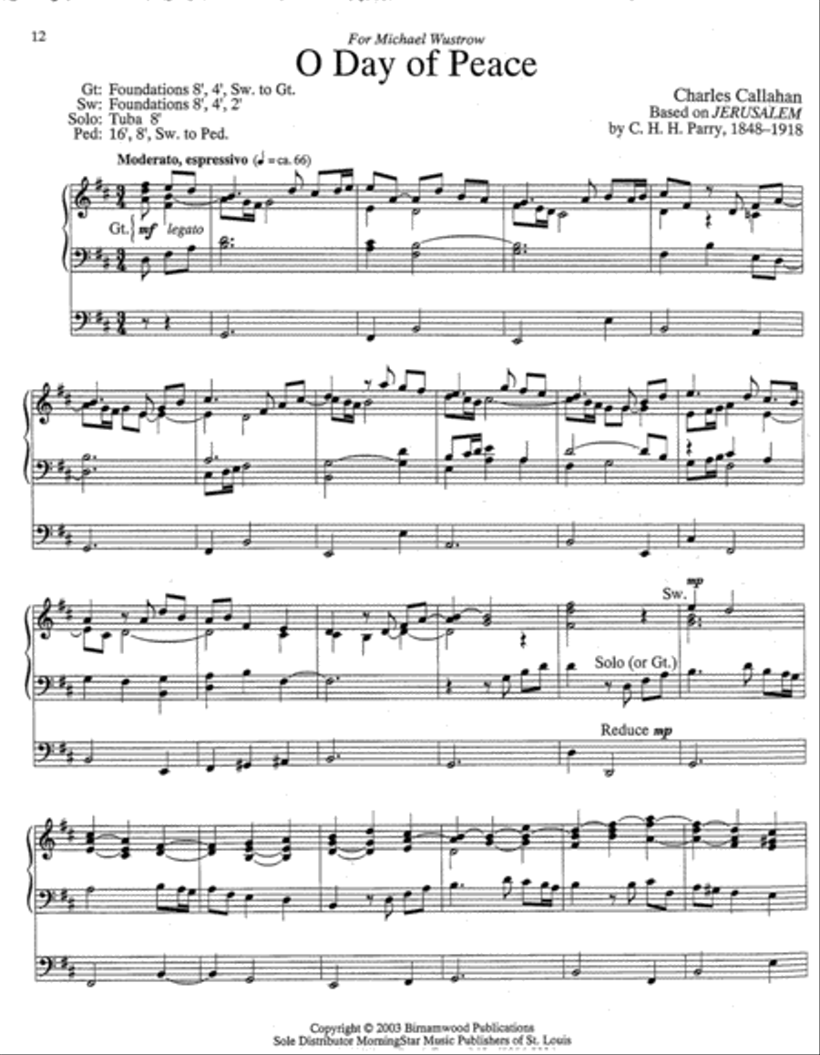 Six Postludes on English Hymn Tunes Organ scores gallery preview page 4