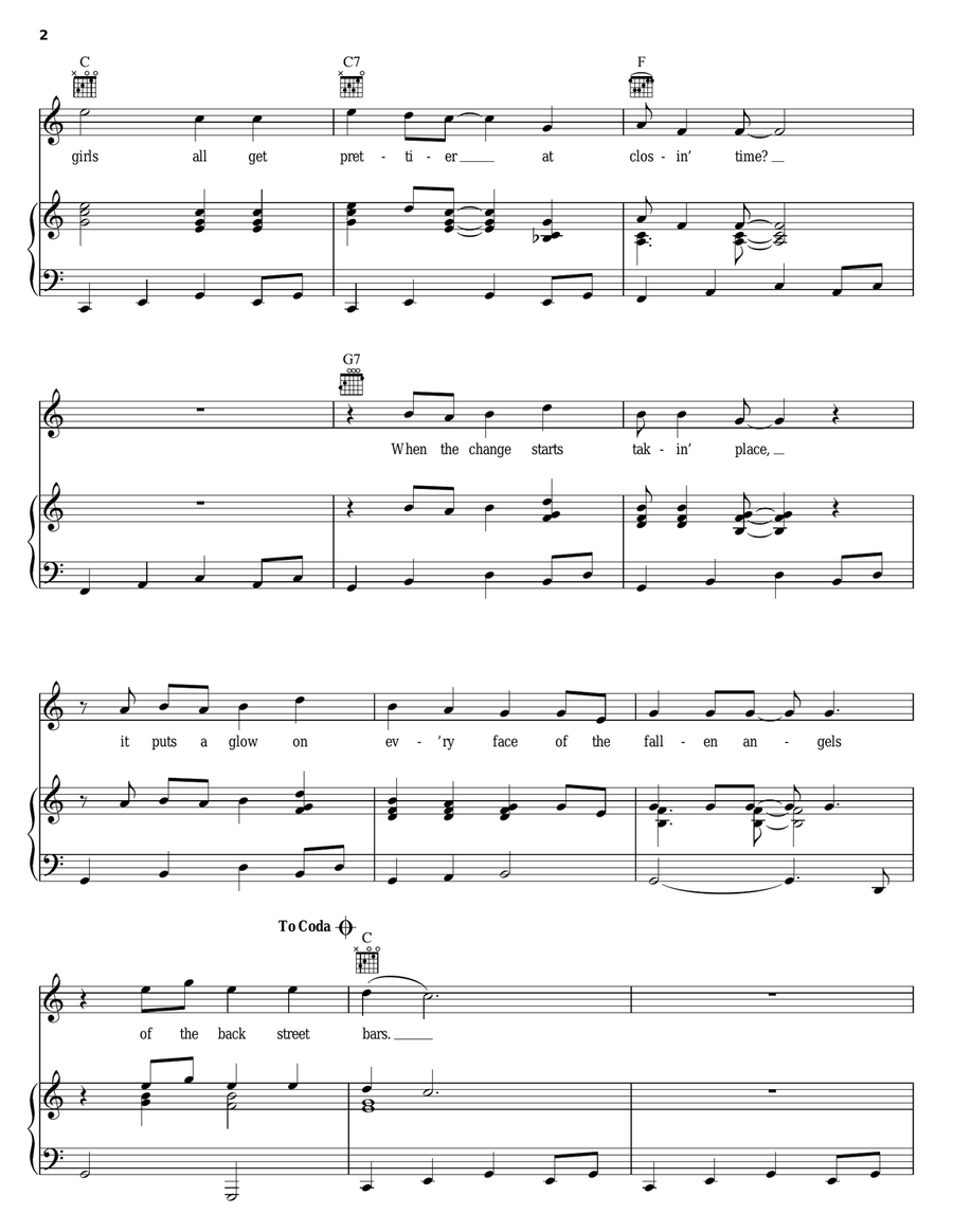 Don't The Girls All Get Prettier At Closin' Time Guitar scores gallery preview page 2