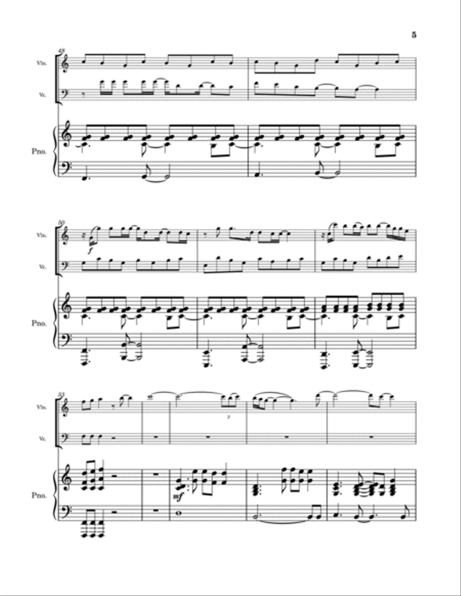 Gravity Piano Trio scores gallery preview page 5