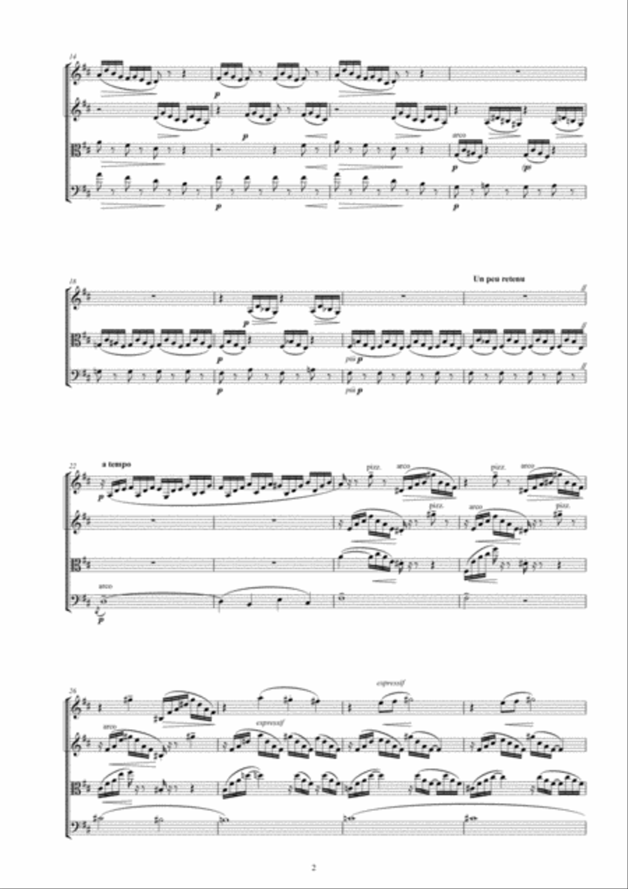 CHILDREN'S CORNER for String Quartet String Quartet scores gallery preview page 4