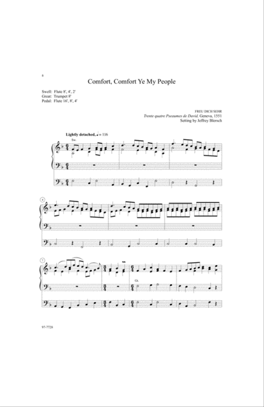 How Shall I Meet You: Seven Organ Preludes for Advent Organ scores gallery preview page 3